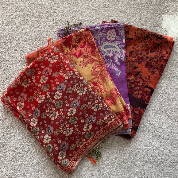 Pashmina Scarves - set of 4 - Picture 1 of 13